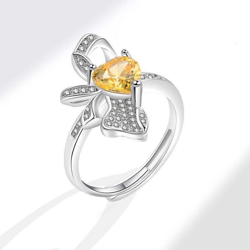 Женское персонализированное кольцо на палец с цирконием, кольца для женщин, обручальное кольцо из медного сплава золотого цвета, модные украшения на удачу, подарок, регулируемые женские кольца