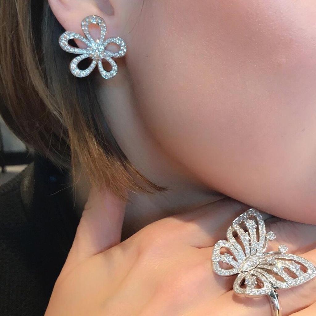 2023 тренд, высокое качество, горячая распродажа, европейский известный бренд, модные ювелирные кольца для женщин, роскошное кольцо в форме бабочки с бантом