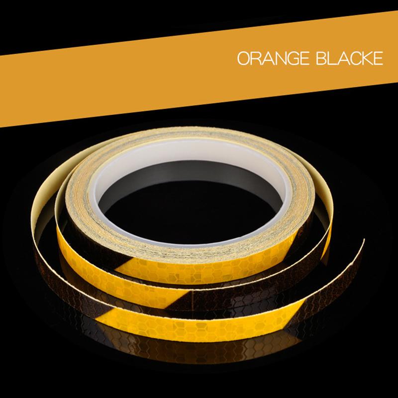 1 см x 8 м наклейки для велосипеда светоотражающая лента флуоресцентные полосы для горного велосипеда велосипедные ленты для велосипедного шлема мотоцикла скутера