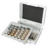 CARL Portable Cash Case, Made In Japan, Coin Case, Home Safe, Coin and Bill Storage, White, CX-003-W
