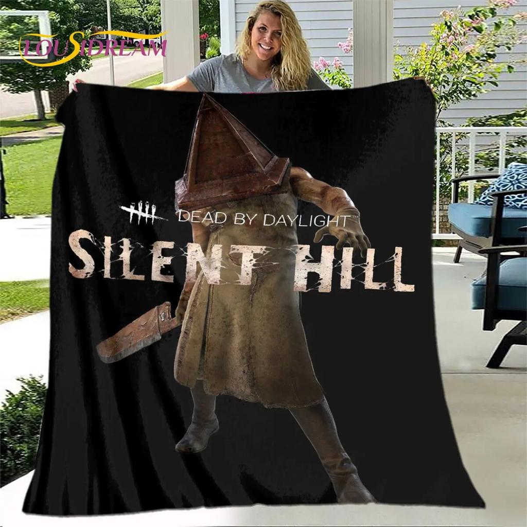 Мягкое плюшевое одеяло с фильмом ужасов Silent Hill, фланелевое одеяло для гостиной, спальни, кровати, дивана, чехол для пикника, детский чехол