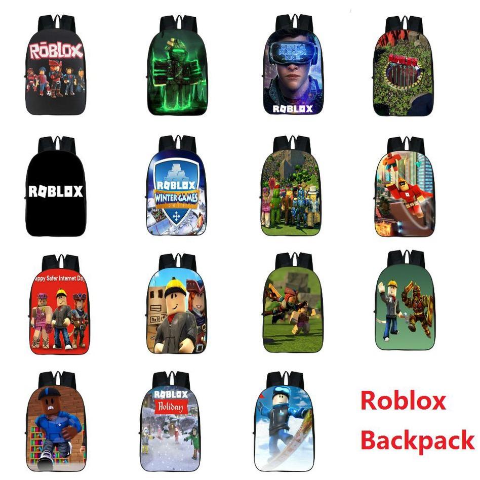 Школьный рюкзак Roblox для детей с большой вместимостью и прочным полиэстеровым материалом