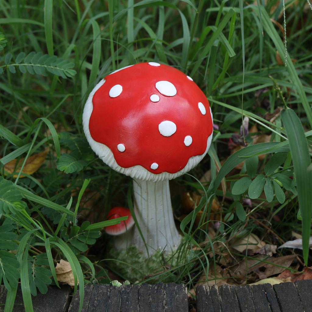 1 шт. Очаровательная статуэтка гриба с детским лицом - смола, отдельно стоящая для декора сада и газона | Идеальный подарок на Хэллоуин, Рождество