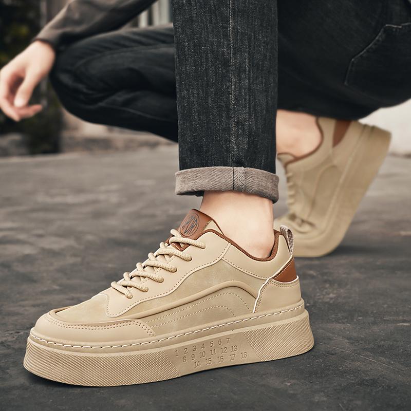 Весенние мужские кроссовки, высококачественные дизайнерские удобные туфли на платформе, повседневные мужские туфли на шнуровке, нескользящие вулканизированные туфли