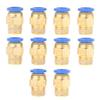10pcs Pneumatic Quick Connector Air Fittings Adapter 8mm Diameter Thread 1 4BSP Set