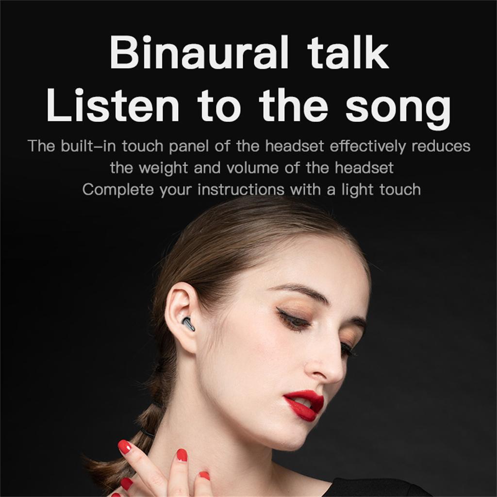 Bluetooth 5.0 Wireless Bluetooth Earphone Noise Canceling Stereo True Headphones
