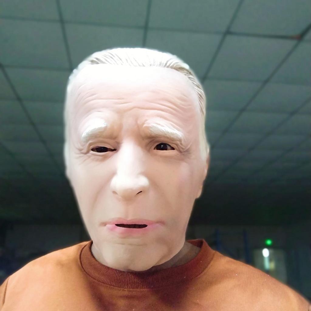 Trendy Biden latex headgear, same style as the internet celebrity, for holiday parties and fun costumes cos Mask costume