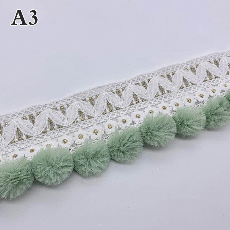 Помпон Шарик Кисточка Бахрома Отделка Края Шитье Своими Руками Обивка Штора Наволочка Кружево Вязаная Ткань Ручной Работы DIY Аксессуар для Творчества