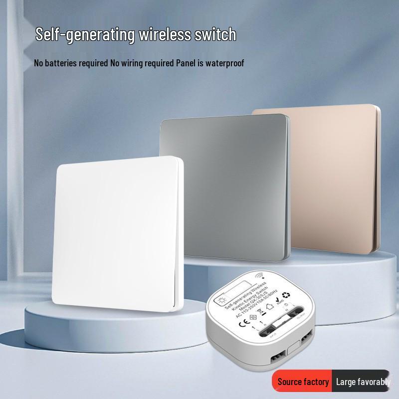Battery-free Wireless Waterproof Wall Switch with Self-Generating Power and Long-Range Capability