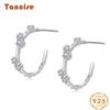 Tancise 925 Sterling Silver Zircon Earrings Drop Earrings For Women Wedding Party Gifts