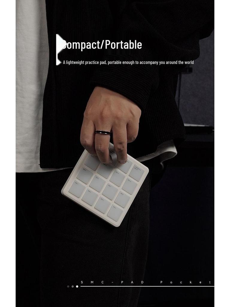 M-VAVE SMC-PAD Portable RGB MIDI DJ Pad Keyboard