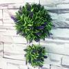 Hanging Basket Lavender Topiary Home Decoration Plastic Restaurant