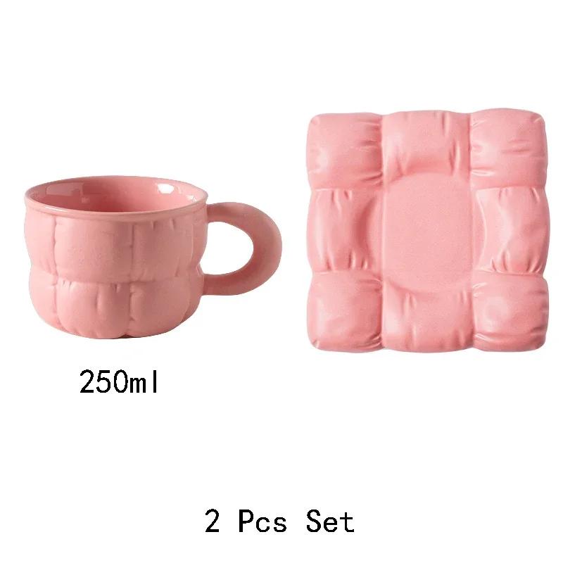 Creative Sofa Ceramic Coffee Cup Sets Cute Sweet Couple Mugs Light Luxury Fashion Home Tea Set Coffee Pot Exquisite Tableware