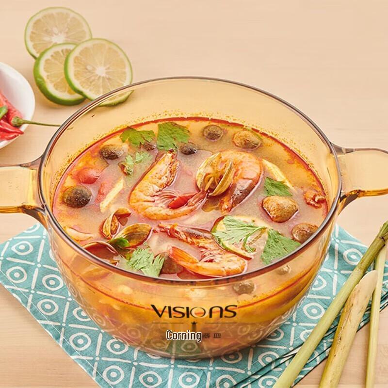 Corning VISIONS 1.5L Transparent Glass Pot