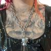 Готическая Punk-стиль Заклепка Шип-образный Шарик Подвеска Ожерелье для Мужчин Женщин Хип-хоп Рок Y2k Эстетика Ювелирные Изделия Аксессуары Подарки
