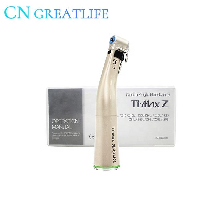 Наконечник для зубного имплантата, оптоволоконный Nsk Ti-max X-sg20l, тип 20:1 редукционный низкоскоростной наконечник со светодиодной подсветкой, угловой наконечник
