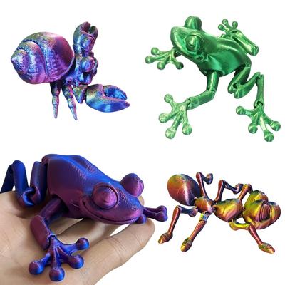 3D-печать Моделирование ДЕРЕВЬЕВАЯ ЛЯГУШКА шарнир ДВИЖУЩАЯСЯ ЛЯГУШКА МУРАВЕЙ КРАБЫ Украшения для кухни Украшения для дома Офисы Забавные животные Настольные игрушки