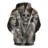 Модные мужские/женские толстовки с 3d принтом, металлические черепа, толстовки с капюшоном для невесты и жениха