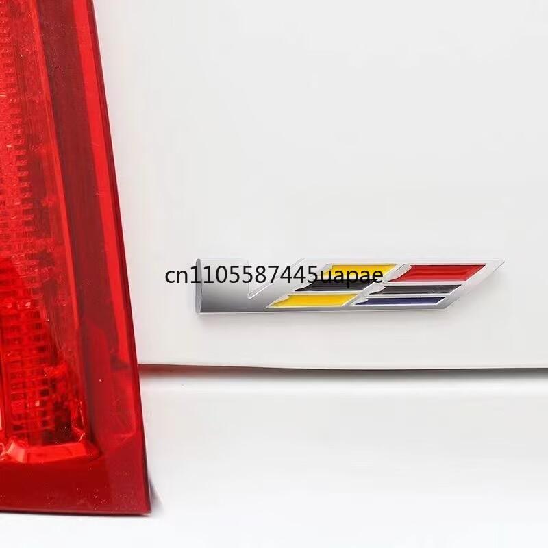 2pcs for Cadillac front fender side badge CT5 ATSL XTS CT6 XT4 xt5 CT4 Escalade upgrade V logo badge rear bumper sticker