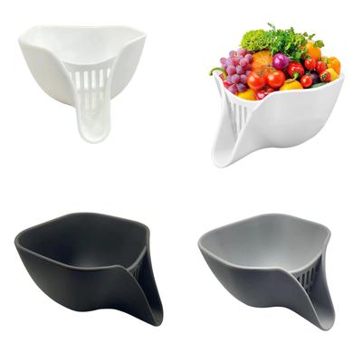 Удобная корзина для мытья продуктов, многофункциональная кухонная корзина для мытья овощей и посуды