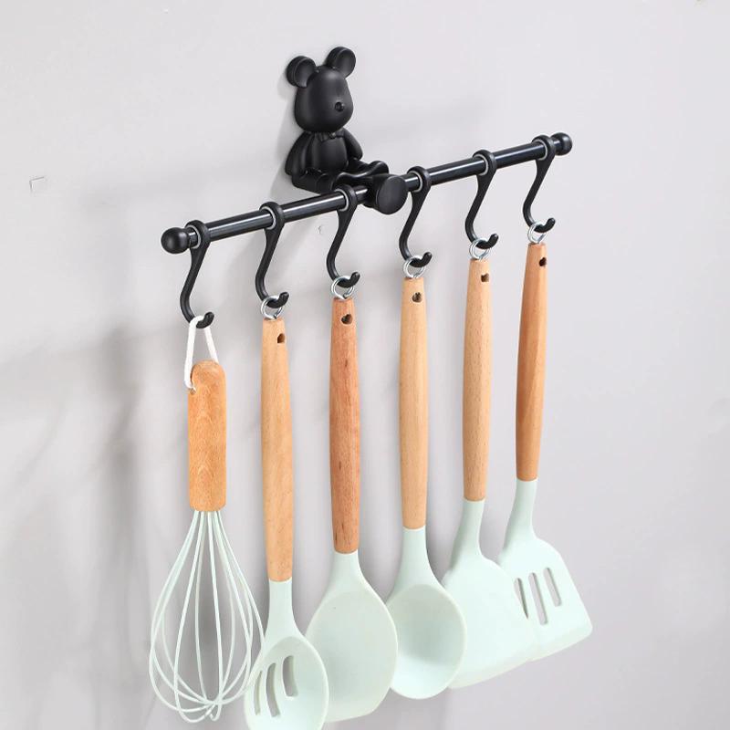 Tuqiu кухонные Рядные крючки Крючок для халата Крючок для одежды Античная бронза Вешалка для полотенец Алюминий Ванная комната Фурнитура аксессуары для ванной