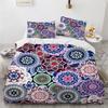 Bohemia Floral Mandala Duvet Cover Microfiber Exotic for Children Girls Women for Bedroom Decoration with Pillowcase Queen King