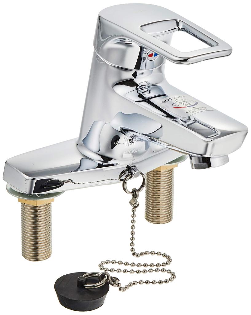 TOTO Washroom Faucet with 2 Eco Rubber Stopper Type TLHG30EGR Stand, Holes, Single, (Replacement)