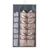 3 Pieces Hanging Closet Organizer for Underwear Bra Sock Non Woven Fabric Space Saver Wardrobe Bag