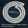 1PC Stainless Steel Shower Pipe Shower Hose Water Pipe Household Inlet Pipe Hot and Cold Pressurized Nozzle Water Heater Explosion-proof