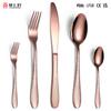 Stainless Steel Hammer Pattern Western Tableware Set Creative Household Steak Gold Knife and Fork Spoon YSH-9