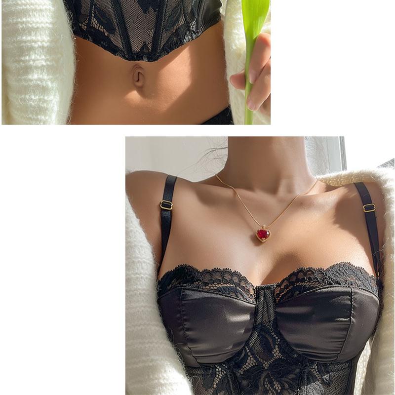 Французский кружевной бюстгальтер с тонкой чашкой, комплект с бюстгальтером пуш-ап, сексуальное женское нижнее белье, романтический шелковый бюстгальтер без косточек с трусиками, комплекты нижнего белья