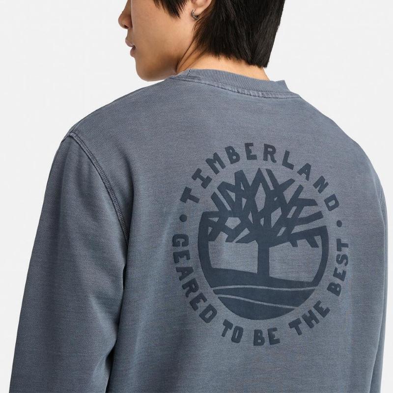Timberland Retro Solid Versatile Casual Comfortable Sweatshirt Men Sweatshirt Deep-Sapphire-Blue A697U-433