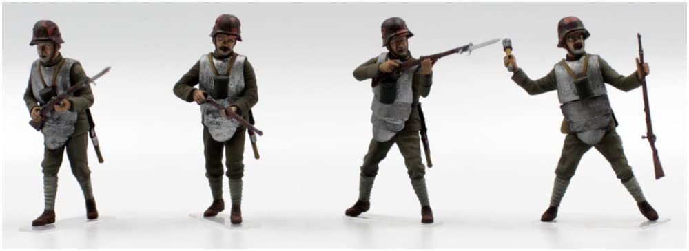 Пластиковая модель немецкой бронированной пехоты времен Первой мировой войны ICM 35722 1/35