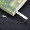 Stainless Steel Bookmarks Inspirational Bookmarks Pendant Bookmarks Metal Bookmarks Page Divider for Teacher Book Lover
