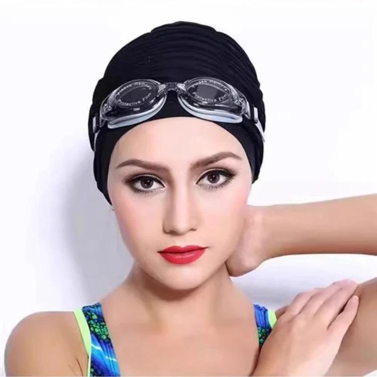 Скидка для новичков: Стильная шапочка для плавания для мужчин и женщин с длинными волосами - Защита ушей и удобная посадка