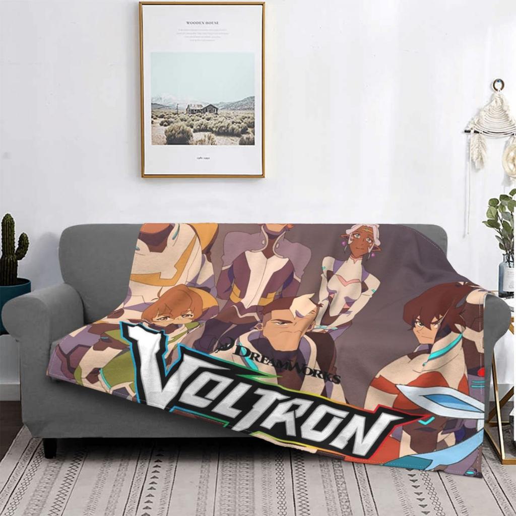 Фланелевые одеяла Voltron: Легендарный Защитник, Анимационный Воин, Забавное покрывало для дома 125*100 см