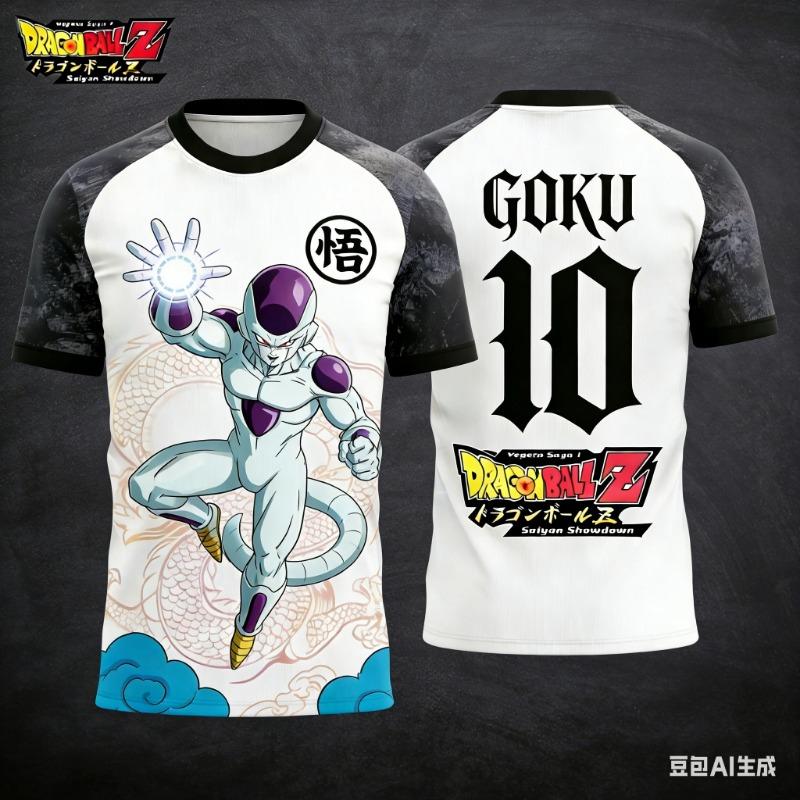 2026 Летняя Ретро Футболка Dragon Ball для Фитнеса Мужская Оверсайз 3D Печать Короткий Рукав Семейная Унисекс Детская