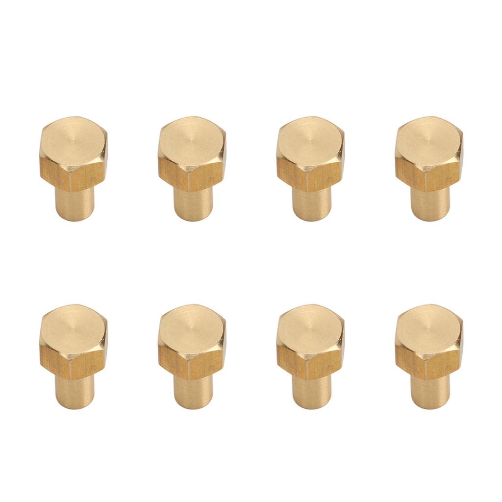 8Pcs 1/24 RC Hex Nut Brass Wear Resistant RC Wheel Lock Nut Replacement for Axial SCX24 8mm /