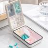 Magnetic Pill Box Waterproof Good Seal 7 Days Weekling Pill Organizer 8 Compartments Portable Pill Dispenser Outdoor Medicine Fish Oil Vitamin
