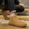 New Winter Warm Men's Snow Boots Fashionable Trend with Thick Velvet for Men's Cotton Shoes Outdoor Slip-resistant Wearresistant