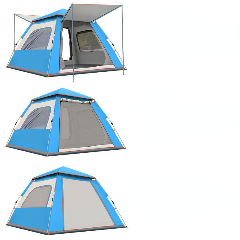 4-5 человек, уличная автоматическая палатка, двухслойная водонепроницаемая палатка для кемпинга и пешего туризма, 4 сезона, уличные большие семейные палатки