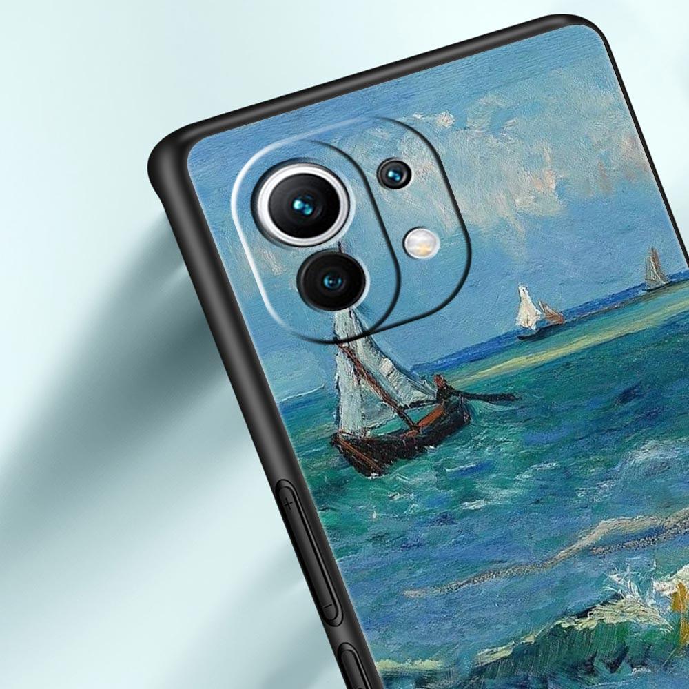 Чехол для Xiaomi Mi 15 14 13 12 11 Lite 14T 13T 12T 11T Pro Poco X7 X6 X5 X3 Pro F6 F5 F4 Обложка Клод Моне Сад Картина Искусство