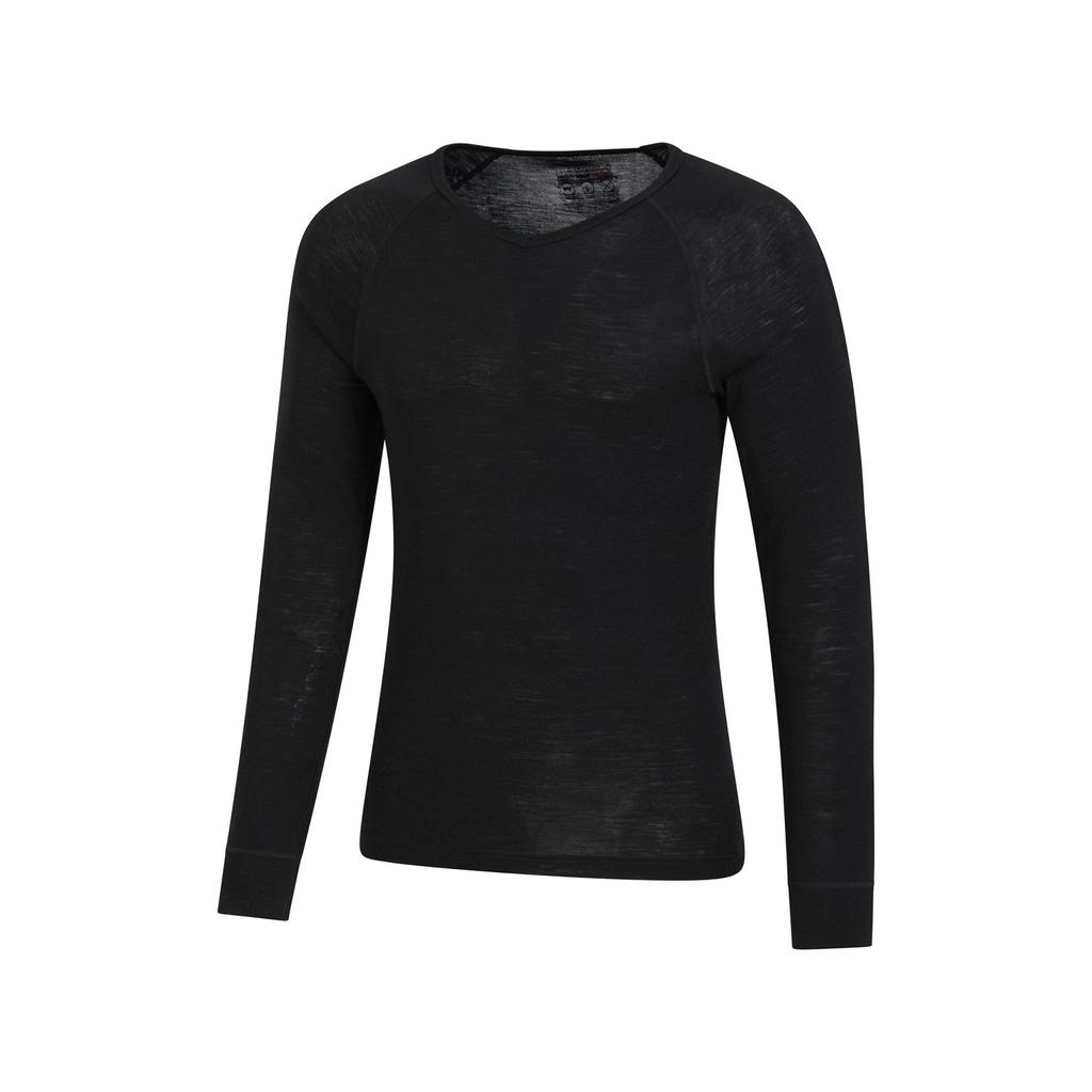 Mountain Warehouse Men's Merino Wool V Neck Base Layer Top
