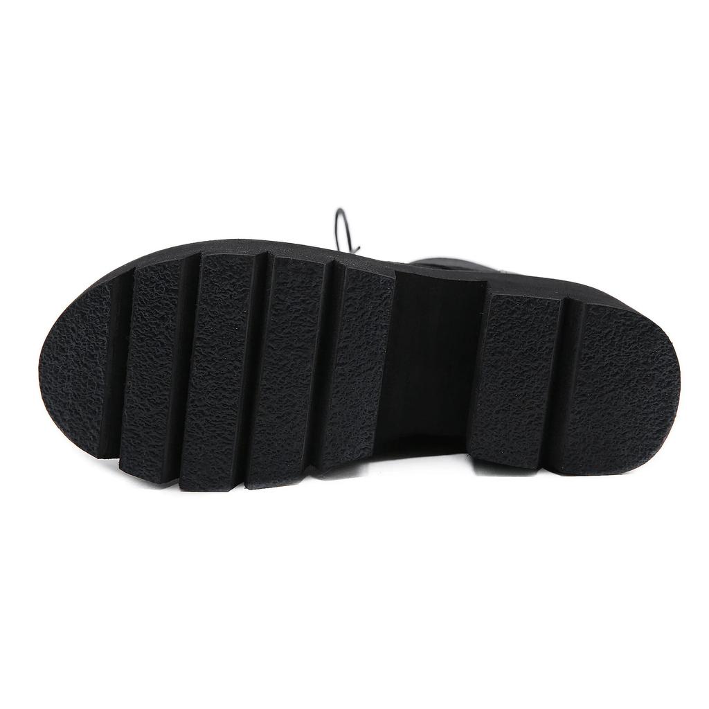 Новые дышащие британские короткие мотоциклетные сапоги на каблуке 7,5 см, женские короткие сапоги на толстой подошве в европейском стиле, Lhx