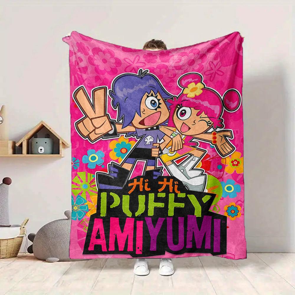 1pc Puffy AmiYumi Blanket Versatile for Couch, Office Bed