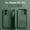 Для Xiaomi 13T Pro Чехол Жидкий Силиконовый Защитный Мягкий Чехол Для Xiaomi Mi 13t 13 T Mi13T Pro Ударопрочный Чехол