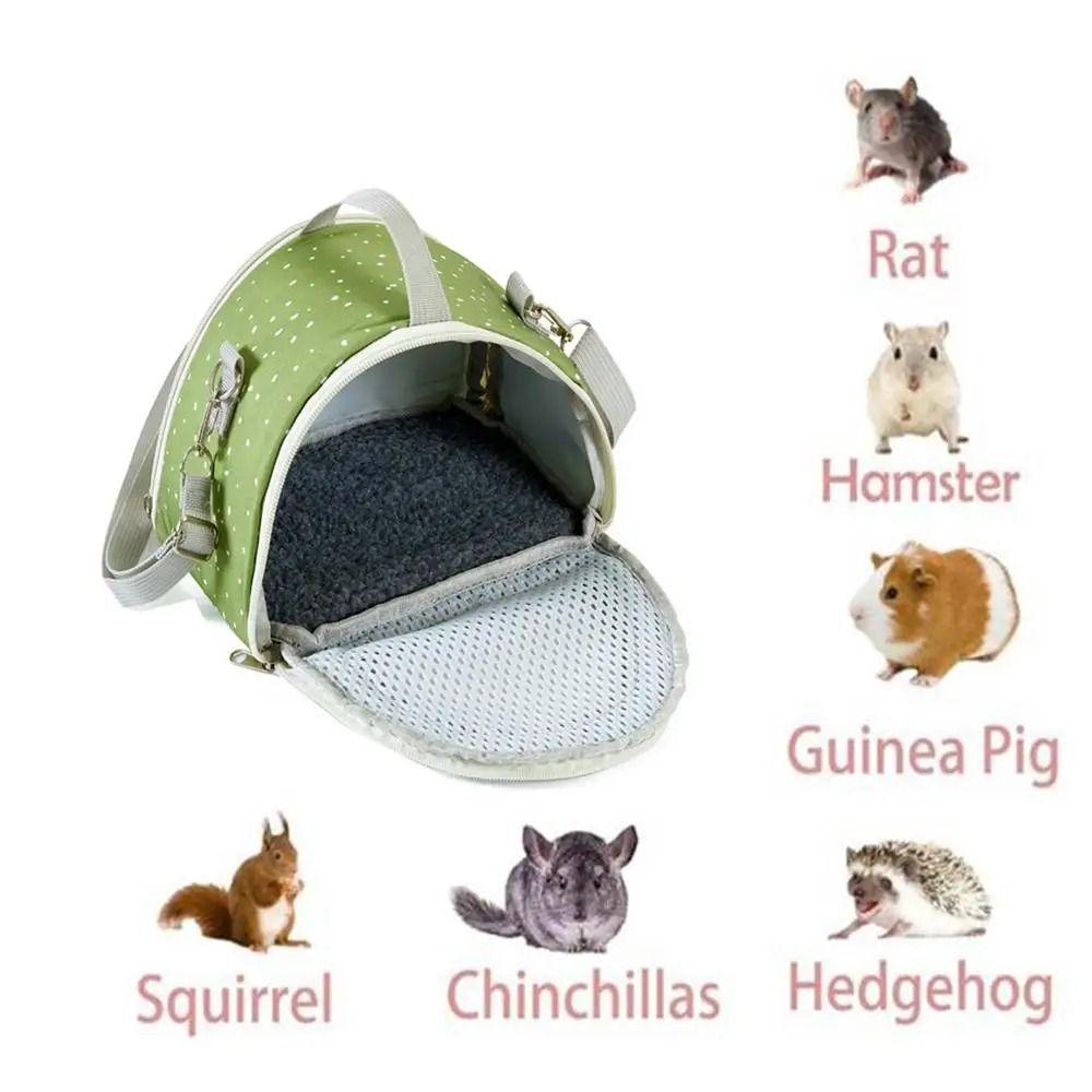 Adjustable Shoulder Strap Travel Hamster Tote Bag Breathable Hamster Backpack  Guinea Pig