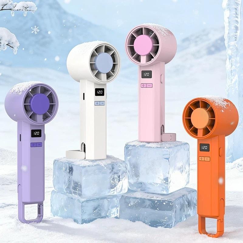 1 Набор 120 Скоростей USB Перезаряжаемый Портативный Мини Ручной Вентилятор Складной Стиль Высокоскоростной Охлаждающий Вентилятор Для Путешествий Кемпинга На Улице