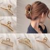 Новая женская мода краб заколка для волос аксессуары для волос металлические геометрические полые заколки для волос повязка шпильки аксессуары для волос