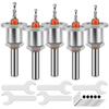 5Pcs Countersink Drill Bit Set Adjustable Counter Hole Drill Bit Metal Woodworking Counter Sinker Tool Kit with 5 Wrench
